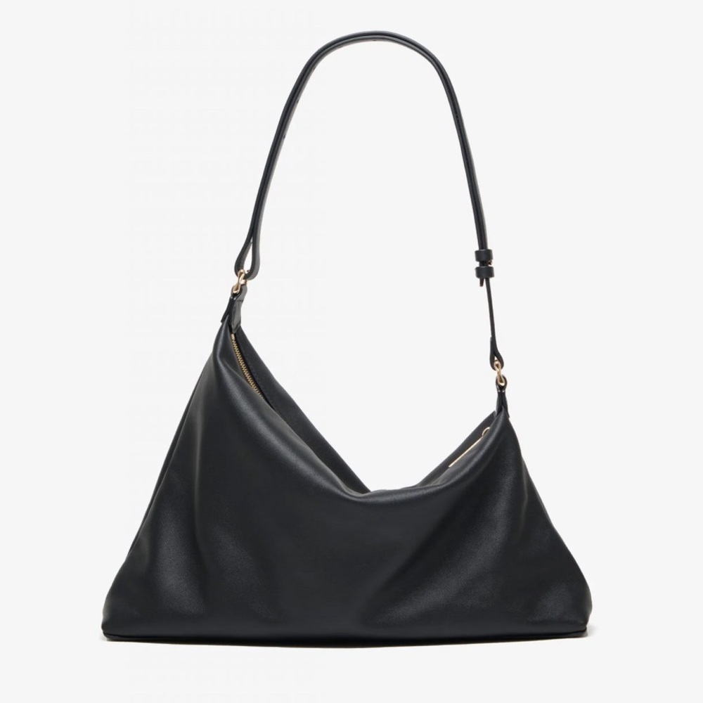 Aupen Lover Zip Noir Shoulder Bag